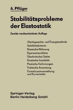 Stabilitätsprobleme der Elastostatik von Pflüger,  Alf