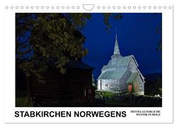 Stabkirchen Norwegens – Mittelalterliche Mystik in Holz (Wandkalender 2024 DIN A4 quer), CALVENDO Monatskalender von Hallweger,  Christian