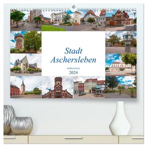 Stadt Aschersleben (hochwertiger Premium Wandkalender 2024 DIN A2 quer), Kunstdruck in Hochglanz von Gierok / Magic Artist Design,  Steffen