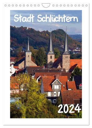 Stadt Schlüchtern (Wandkalender 2024 DIN A4 hoch), CALVENDO Monatskalender von Ehmke,  E.