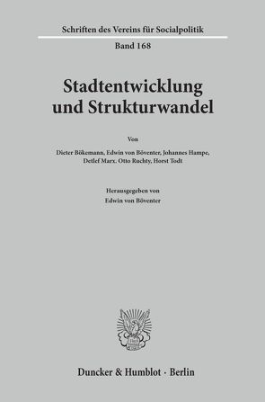 Stadtentwicklung und Strukturwandel. von Böventer,  Edwin von