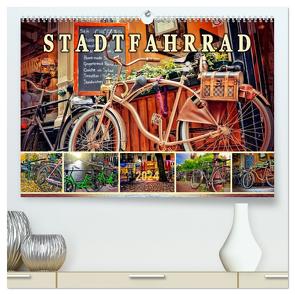 Stadtfahrrad (hochwertiger Premium Wandkalender 2024 DIN A2 quer), Kunstdruck in Hochglanz von Roder,  Peter