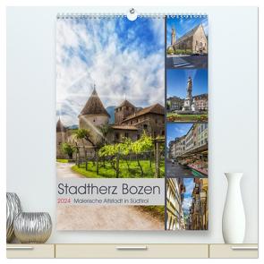 Stadtherz BOZEN (hochwertiger Premium Wandkalender 2024 DIN A2 hoch), Kunstdruck in Hochglanz von Viola,  Melanie