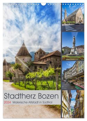 Stadtherz BOZEN (Wandkalender 2024 DIN A3 hoch), CALVENDO Monatskalender von Viola,  Melanie