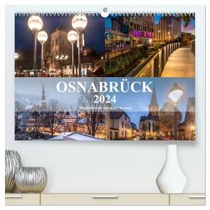 Stadtportrait Osnabrück (hochwertiger Premium Wandkalender 2024 DIN A2 quer), Kunstdruck in Hochglanz von Krause,  Kurt