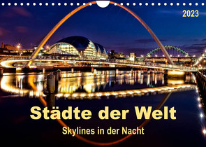Städte der Welt – Skylines in der Nacht (Wandkalender 2023 DIN A4 quer) von Roder,  Peter