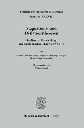 Stagnations- und Deflationstheorien. von Caspari,  Volker