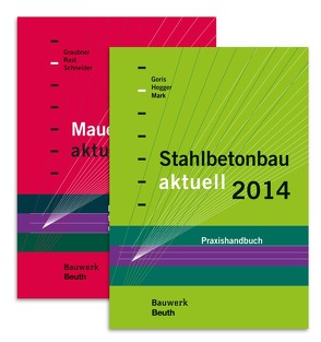 Stahlbetonbau aktuell 2014 + Mauerwerksbau aktuell 2014 von Goris,  Alfons, Graubner,  Carl-Alexander, Hegger,  Josef, Mark,  Peter, Rast,  Ronald, Schneider,  Klaus-Jürgen