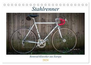 Stahlrenner – Rennrad-Klassiker aus Europa (Tischkalender 2024 DIN A5 quer), CALVENDO Monatskalender von Simlinger,  Wolfgang