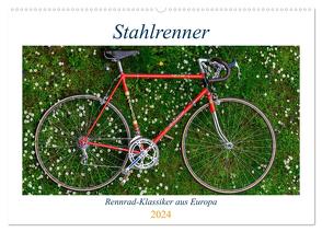 Stahlrenner – Rennrad-Klassiker aus Europa (Wandkalender 2024 DIN A2 quer), CALVENDO Monatskalender von Simlinger,  Wolfgang