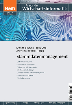 Stammdatenmanagement von Hildebrand,  Knut, Otto,  Boris, Weisbecker,  Anette