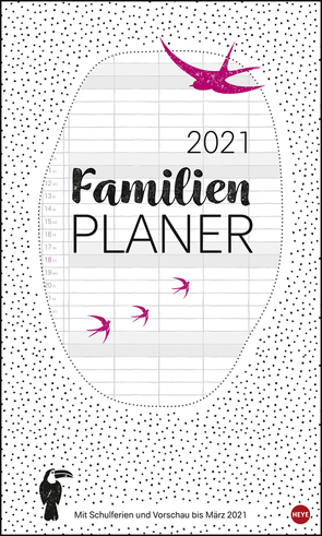 Stamp Art Familienplaner XL Kalender 2021 von Heye