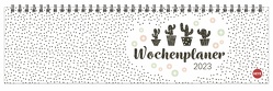 Stamp Art Wochenquerplaner 2023. Umklapp-Kalender 2023 mit praktischem Wochenüberblick. Alle Termine in einem Schreibtisch-Querkalender. Praktischer Wochenkalender 2023 im Querformat. von Heye