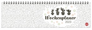 Stamp Art Wochenquerplaner 2023. Umklapp-Kalender 2023 mit praktischem Wochenüberblick. Alle Termine in einem Schreibtisch-Querkalender. Praktischer Wochenkalender 2023 im Querformat. von Heye