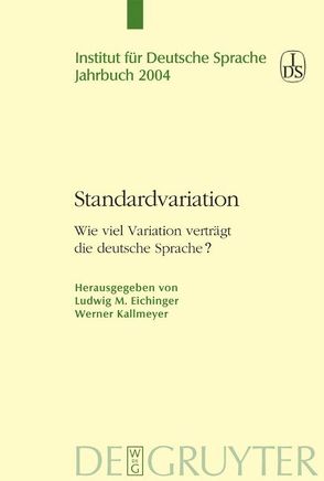 Standardvariation von Eichinger,  Ludwig, Kallmeyer,  Werner