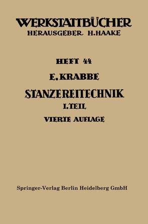 Stanzereitechnik von Krabbe,  Erich