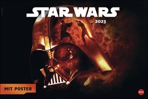 Star Wars Broschur XL 2023. Praktisch und ein absoluter Hingucker: Terminplaner 2023 groß mit den besten Szenen aus Star Wars. Viel Platz für Termine in einem Kalender für Star Wars Fans. von Heye