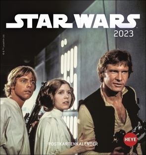 Star Wars Postkartenkalender 2023. Die besten Filmbilder aus Star Wars im Postkartenformat. Kleiner Kalender zum Aufstellen oder Aufhängen. Tischkalender 2023. von Heye