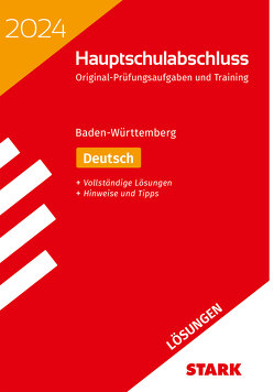 STARK Lösungen zu Original-Prüfungen und Training Hauptschulabschluss 2024 – Deutsch 9. Klasse – BaWü