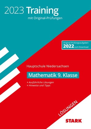 STARK Lösungen zu Original-Prüfungen und Training Hauptschule 2023 – Mathematik 9. Klasse – Niedersachsen