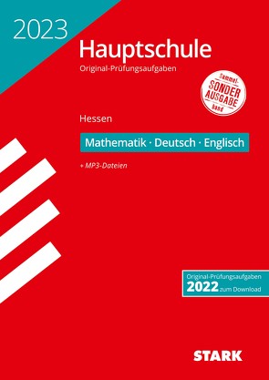 STARK Original-Prüfungen Hauptschule 2023 – Mathematik, Deutsch, Englisch – Hessen