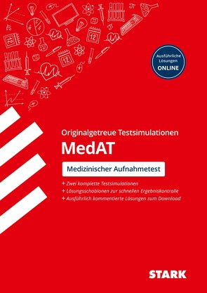 STARK Testsimulationen MedAT 2023 – Testaufgaben mit Lösungen von Niederau,  Edmund Constantin, Niedermaier,  Katrin, Segger,  Felix, Wegner,  Hannes, Zwissler,  Benjamin