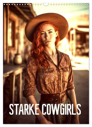 Starke Cowgirls (Wandkalender 2024 DIN A3 hoch), CALVENDO Monatskalender von Alberts,  Tim