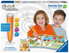 Ravensburger tiptoi Starter-Set 00806: Stift und Wörter-Bilderbuch – Lernsystem für Kinder ab 3 Jahren