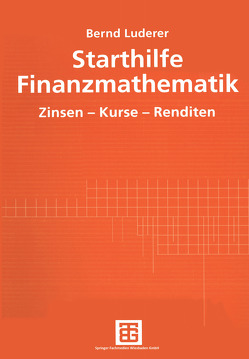 Starthilfe Finanzmathematik von Luderer,  Bernd