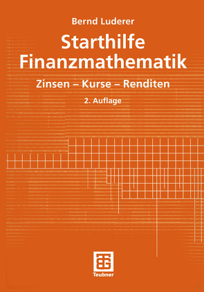 Starthilfe Finanzmathematik von Luderer,  Bernd