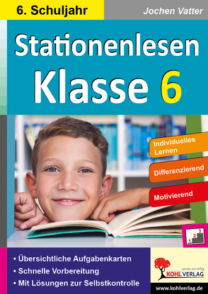 Stationenlesen Klasse 6 von Vatter,  Jochen