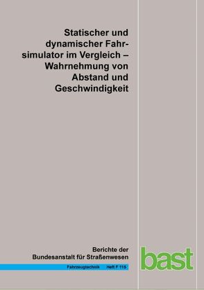 Statischer und dynamischer Fahrsimulator im Vergleich von Frey,  Alexander