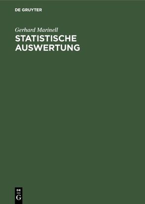 Statistische Auswertung von Marinell,  Gerhard