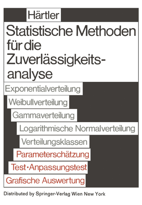 Statistische Methode für die Zuverlässigkeitsanalyse von Härtler,  G.