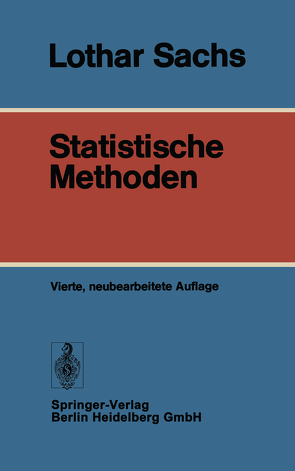 Statistische Methoden von Sachs,  Lothar