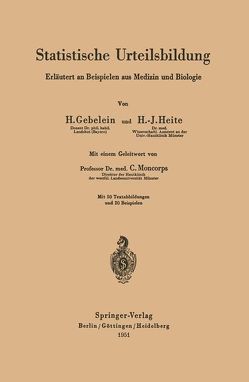 Statistische Urteilsbildung von Gebelein,  Hans, Heite,  Hans-J., Moncorps,  C.