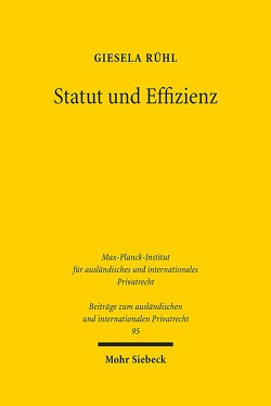 Statut und Effizienz von Rühl,  Giesela