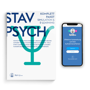 STAV-Psych Vorbereitung | Komplettpaket | Kompletter Probetest & E-Learning zur Vorbereitung auf das Studierenden-Auswahlverfahren Psychologie in Deutschland von Hetzel,  Alexander, Lechner,  Constantin, Pfeiffer,  Anselm