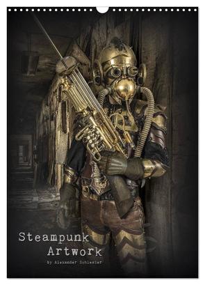 Steampunk Artwork (Wandkalender 2024 DIN A3 hoch), CALVENDO Monatskalender von Schlesier,  Alexander