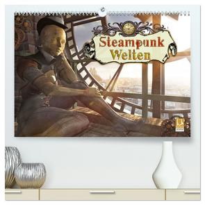 Steampunk Welten (hochwertiger Premium Wandkalender 2024 DIN A2 quer), Kunstdruck in Hochglanz von Schröder,  Karsten