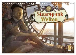 Steampunk Welten (Wandkalender 2024 DIN A4 quer), CALVENDO Monatskalender von Schröder,  Karsten