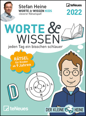 Stefan Heine Worte & Wissen 2022 – Tagesabreißkalender – 11,8×15,9 -Rätselkalender – Tischkalender von Heine,  Stefan