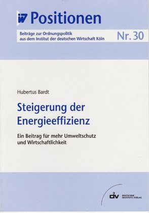 Steigerung der Energieeffizienz von Bardt,  Hubertus