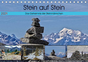 Stein auf Stein. Das Geheimnis der Steinmännchen (Tischkalender 2021 DIN A5 quer) von Michel,  Susan