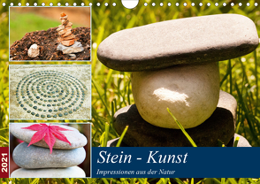 Stein-Kunst (Wandkalender 2021 DIN A4 quer) von by Sylvia Seibl,  CrystalLights