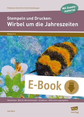 Stempeln und Drucken: Wirbel um die Jahreszeiten von Wied,  Anja