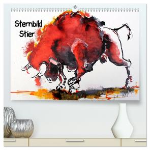 Sternbild Stier (hochwertiger Premium Wandkalender 2024 DIN A2 quer), Kunstdruck in Hochglanz von Harmgart,  Sigrid