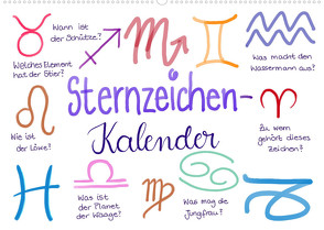 Sternzeichen-Kalender (Wandkalender 2022 DIN A2 quer) von Kleinhans - Kritzelfee,  Martje