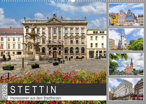 STETTIN Impressionen aus dem Stadtherzen (Wandkalender 2023 DIN A2 quer) von Viola,  Melanie