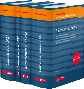 Steuer-Paket 2021: Ertragsteuern und Umsatzsteuer (Veranlagung) von Boveleth,  Karl-Heinz, Brandenberg,  Hermann, Lennartz,  Manfred, Schmitz,  Georg, Stephan,  Filtziger, Thorsten,  Kontny, Widmann,  Werner